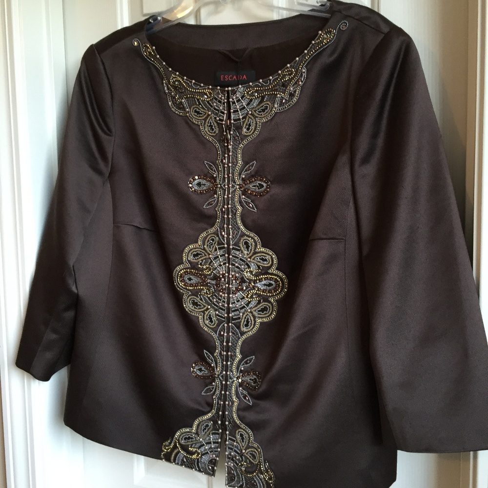 Escada Brown Evening Jacket NWT